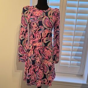 Lilly Pulitzer Paisley Long-Sleeve Dress size XXS